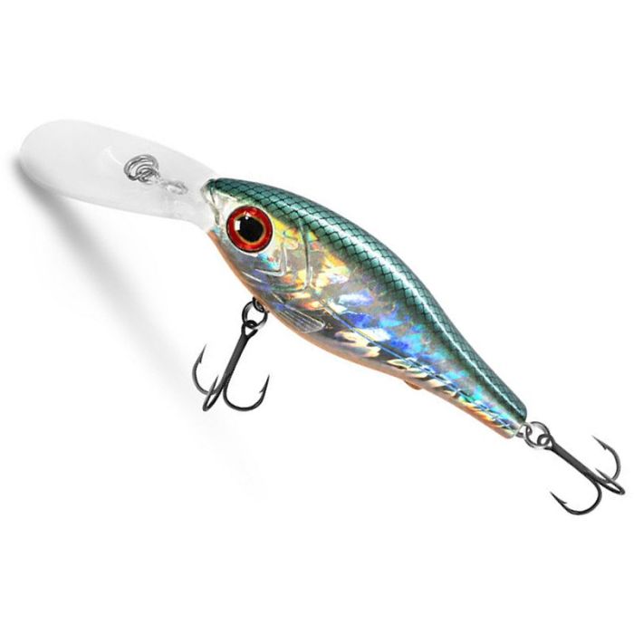 Delphin Wobby Crank-DP Floating Lure, Mirror, 7cm, 12g