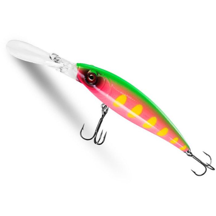 Delphin Wobby Jerk-DP Lure, Suspending, Neon, 9cm, 12.50g
