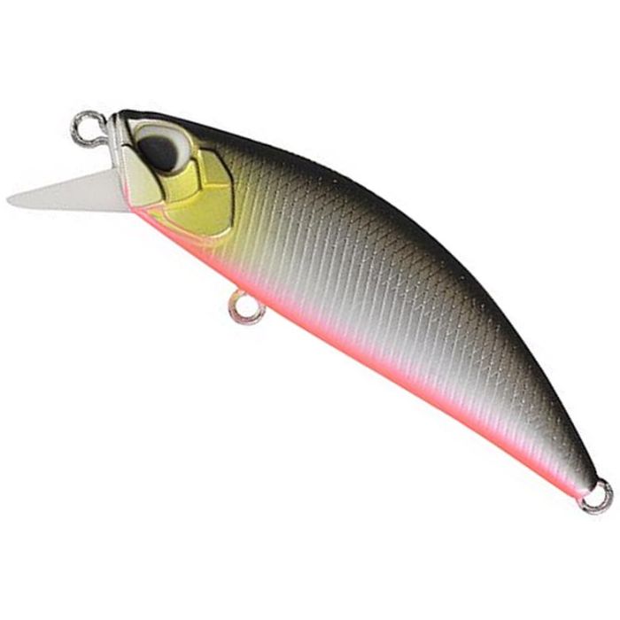 DUO Spearhead Ryuki 50S Lure, Mat Black Back RB, 5cm, 4.5g