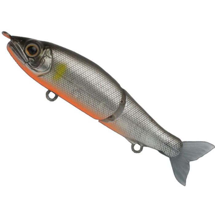 Wobbler Gan Craft Jointed Claw 70 F, 06 Silver Ayu Orange Belly, 7cm, 4.6g