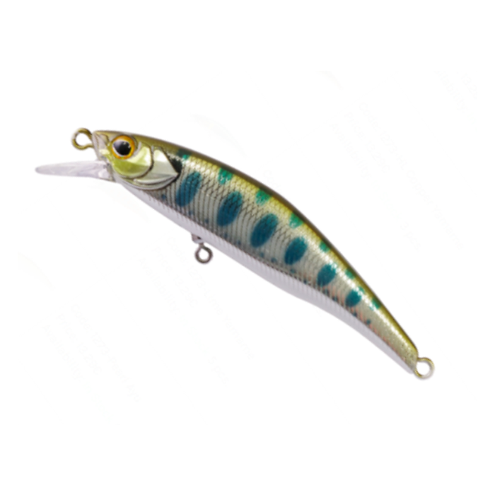 Wobbler Jackall Tricoroll Ryushin 63HW, Color Silver Yamame, 6.3cm, 7g