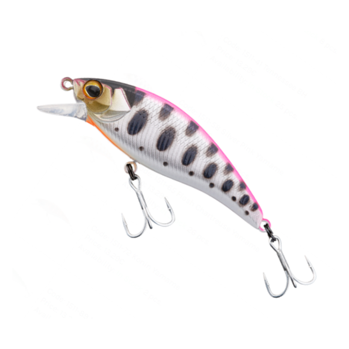 Wobbler Jackall Tricoroll Mai 45S, Color Silver Pink Yamame, 4.5cm, 3.7g