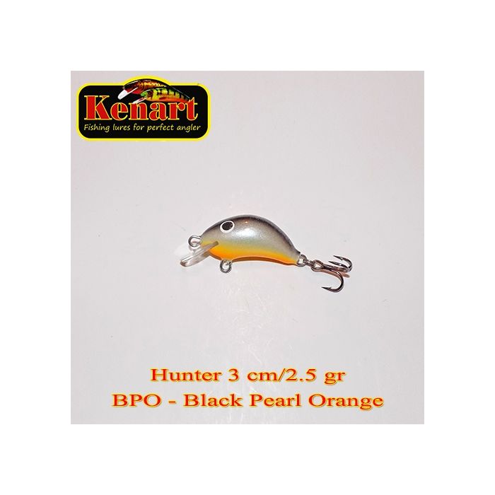 Wobbler Kenart Hunter Black Pearl Orange 3cm 2.5g
