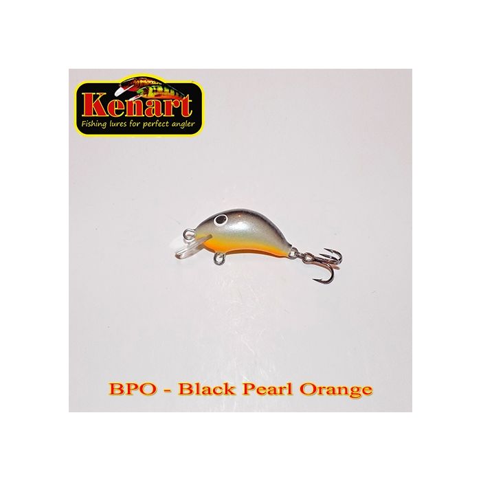 Wobbler Kenart Hunter Floating, Black Pearl Orange, 2cm, 1.5g