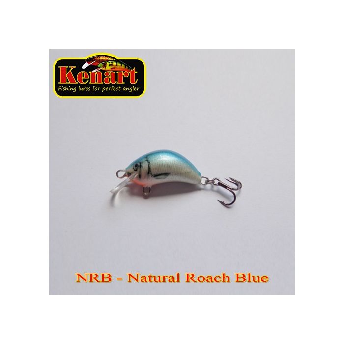 Kenart Hunter Floating Wobbler, Natural Roach Blue, 3cm, 2.5g