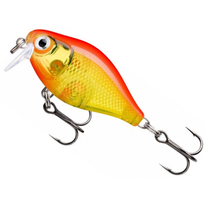 Rapala X-Light Crank Shallow Runner, Gold Fluorescent Red (GFR), 3.5cm, 4g