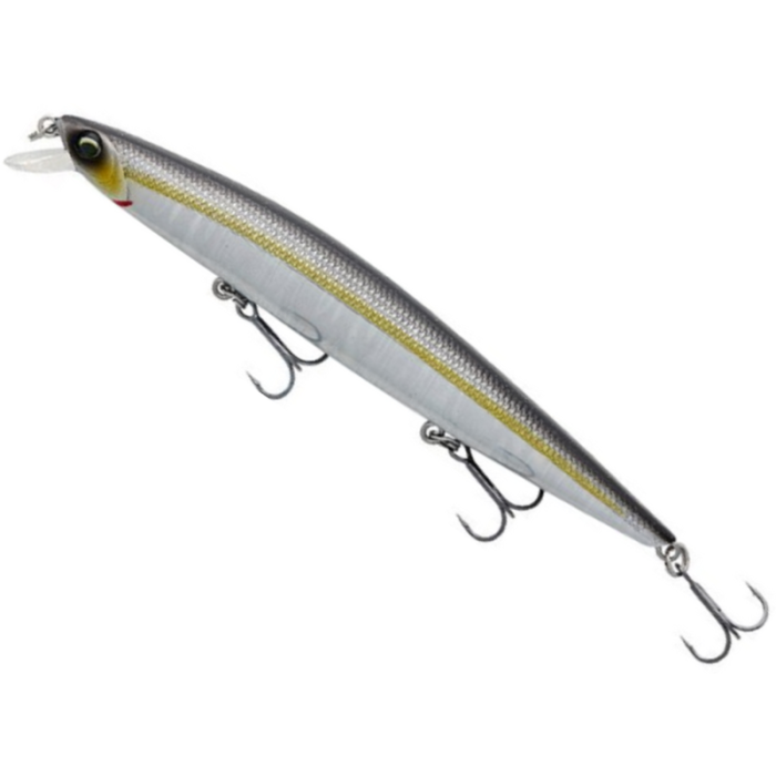 Savage Gear Sea Bass Minnow Lure, Nero Holo, 12cm, 12.5g