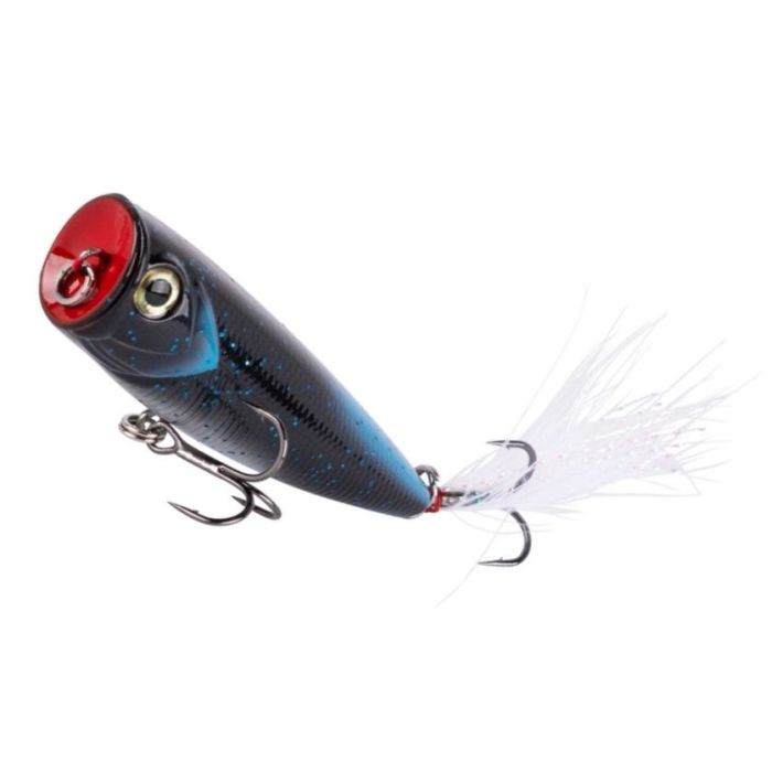 Shimano Yasei Pure Pop F Lure, Black Blue, 6cm, 6.50g